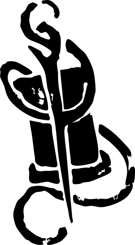 Siren in Suspenders maker’s mark: a siren with needle and thread